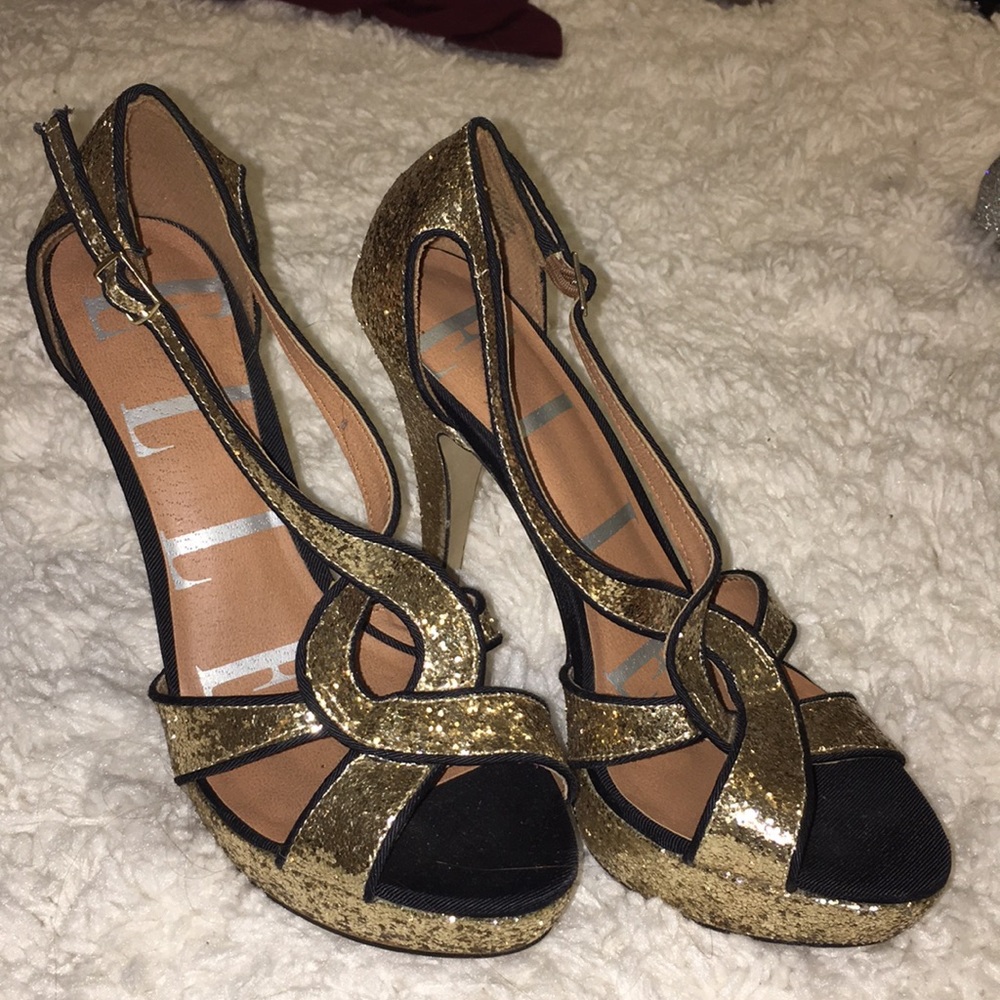 Gold heels